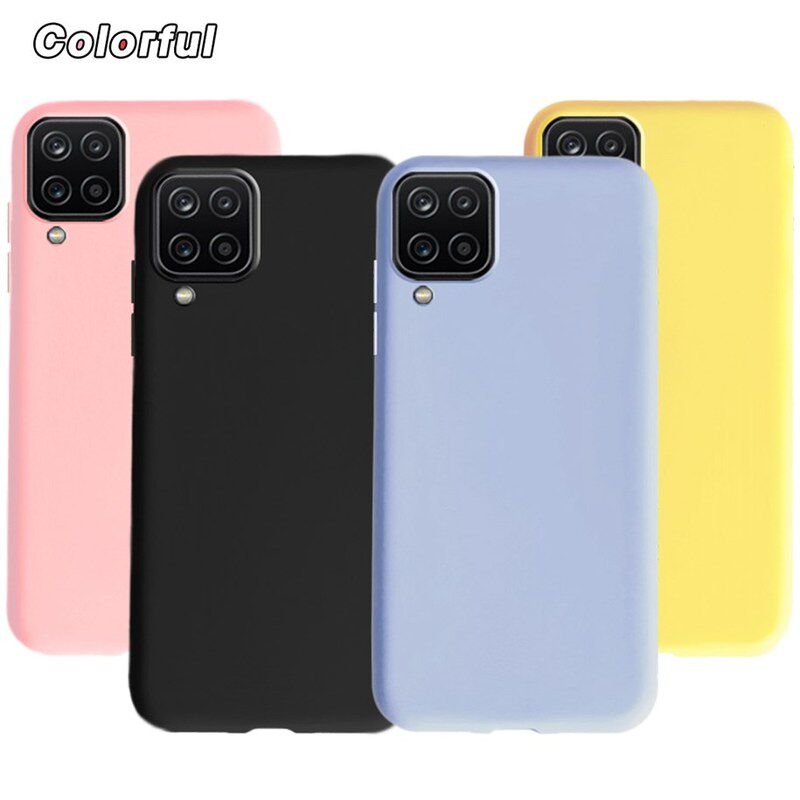 for samsung galaxy a12 a31 case simple candy shockproof sof
