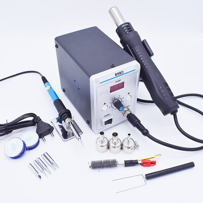 700W 858D Soldering Station LED Digital Solder Iron desolder
