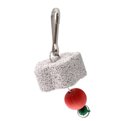 Harness Parrot Bird Cage Chew Bite Bell Toy Teeth Grinding C