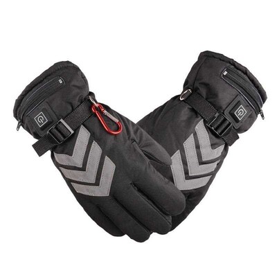 Electric Heated Gloves Reflective Duty Motorcycle Warm Outdo