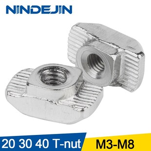30pcs M3 M4 M5 M6 M8 T nut hammer head sliding carbon steel