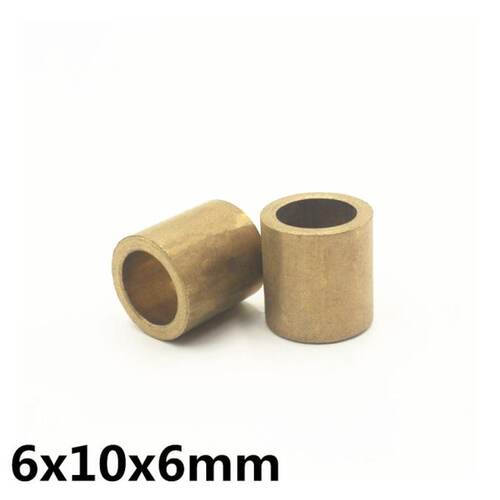 10pcs 6x10x6 mm FU-1 Powder Metallurgy oil bushing porous be
