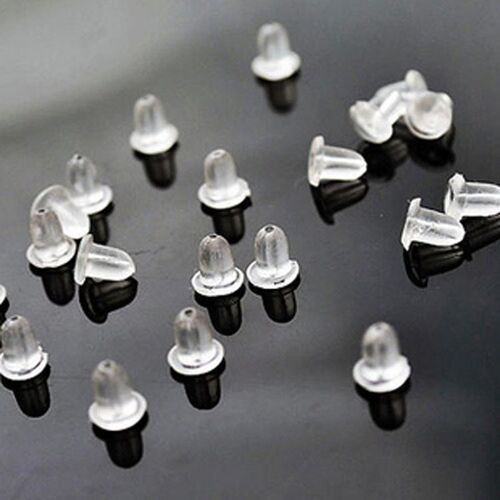 2019 Fashion 100PCS/set Silicone Earring Back Stopper Flower