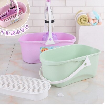 Mop bucket wash bucket household clean bucket poke flat