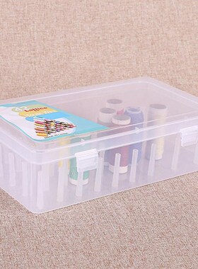 Sewing Thread Storage Box 42 Pieces Spools Bobbin Carrying