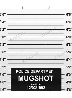 Custom Criminal Mug Shot Police Lineup Mugshot Photography