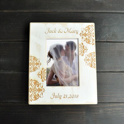 Custom Photo Frame Engraved Personalized Pictures Frames Wo
