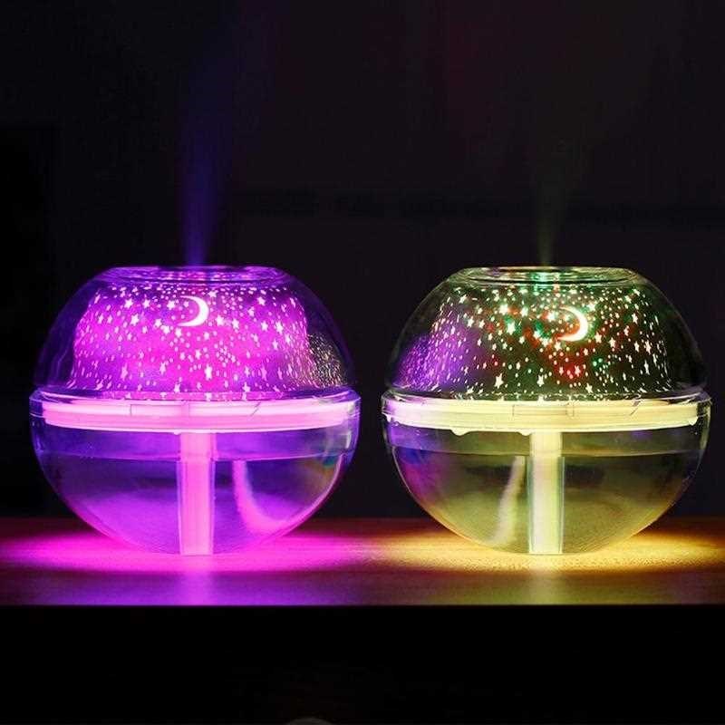 500ml RounCrystal USB Mini Air Humidifier Essential Oil Arom