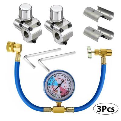 3 Pack BPV31 Hose Refrigerant Valve Bullet Piercing U-type B