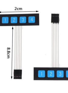 5pcs 1x4 4 Key Matrix Membrane Switch Keypad Keyboard Contro