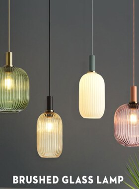 Nordic Retro restaurant colorfull glass pendant lights Creat