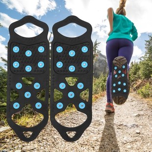 Shoe-Crampons Snow-Grips 11-Spikes Anti-Slip Cleats Over-Sho