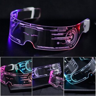 LED Luminous Glasses Futuristic Electronic Visor Glasses Li