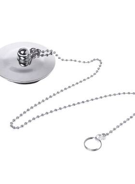 Bathtub Drain Plug With Chain Sink Basin Water Stopper For B