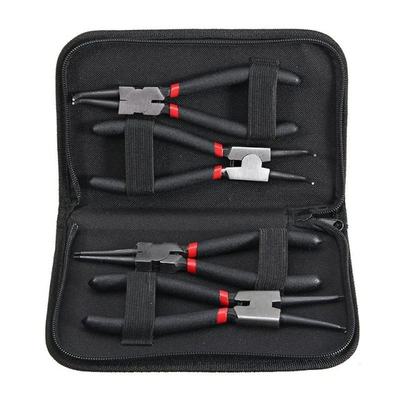 4Pcs 7 Inch Internal External Pliers Long Nose Circlip Plier