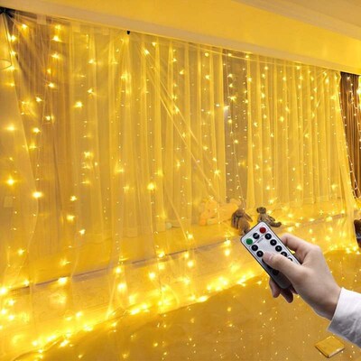 LED lights girl heart curtain light room decorate adornment