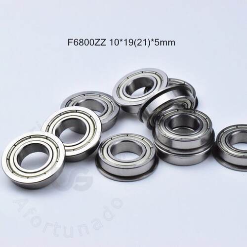 Flange  10pcs F6800ZZ 10*19(21)*5(mm) Free shipping chrome s