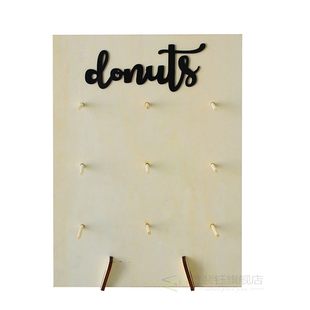 Wooden Donut Wall Holder Boards Stand Donut balloons Wedding