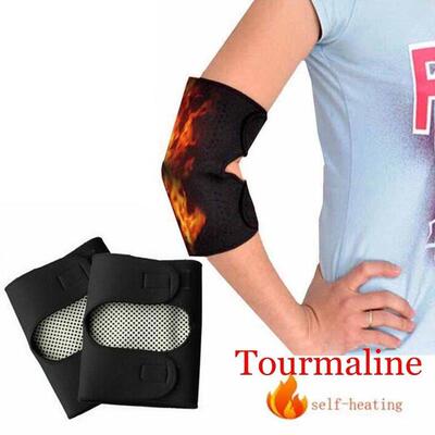 2pcs Tourmaline Self Heating Elbow Pads Magnetic Therapy Kn