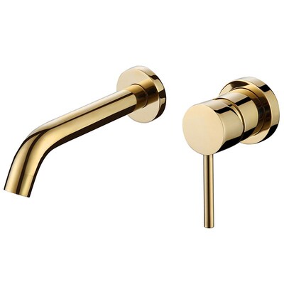 Basin Faucet Gold Bathroom Sink Faucet In Wall Hot Cold Bru