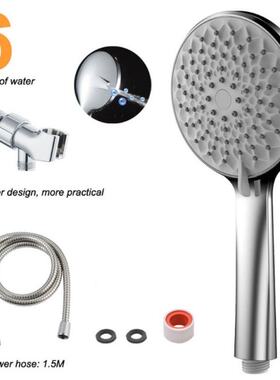 High Pressure Handheld Shower Head With Long Hose 6 Spray Mo