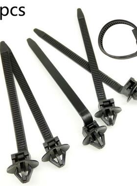 50pcs Nylon Cable Tie Wrap Fixed Fastener Clips Cars Mount W