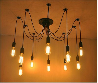 DIY Pendant lights Modern Retro Hanging Lamps Edison Bulb Fi