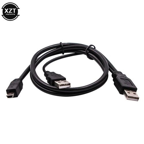 2 in 1 USB 2.0 Double A Type 2A Male to Mini 5 Pin Male Y C