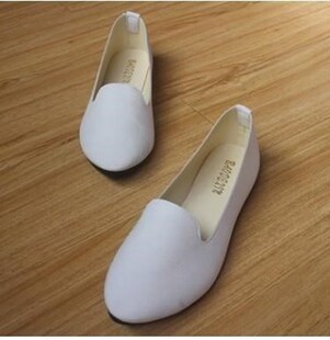 19 Colors PU Leather Point Toe Women Casual Flat Shoes 35-43