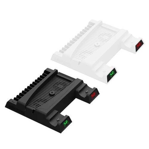 Vertical Stand with Cooling Fan and Dual Controller Charger