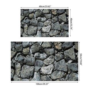 Rock Aquarium Background 2 Sizes Grey Stones Rocky Terrarium