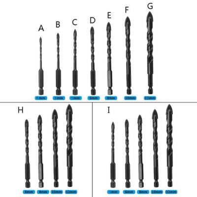 Concrete Drill Bit Set 3/4/5/6/8/10/12mm for House Construct