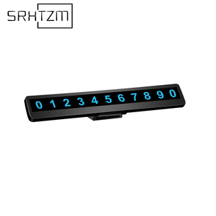 Auto Interior Phone Number Car Parking Number Plate Car Lumi
