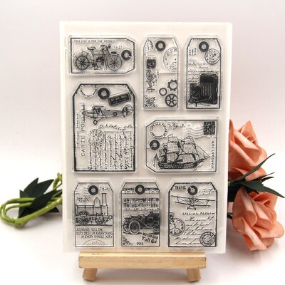 Vinatge Transparent Clear Silicone Stamp/Seal for DIY scrapb