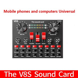 External Sound Card V8S Bluetooth USB Headset Microphone We