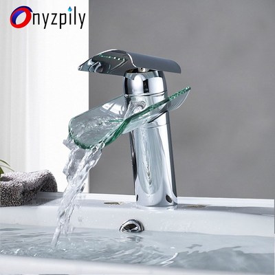 Bathroom Basin Faucet Glass Sink Faucet Torneira ORB Chrome