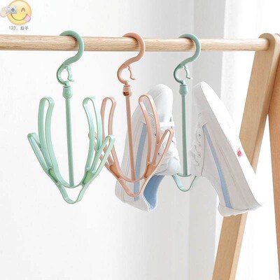T plain color windproof shoe rack drying rack balcony shoe