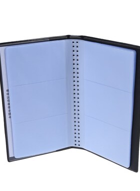 Black Business Name Card Holder Book for 144 Cards