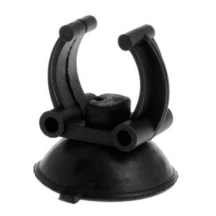 Black Suction Cup Clip 30mm Diameter For Aquarium Heater Tub