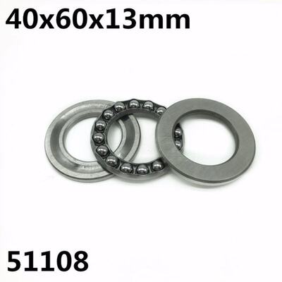 2Pcs 51108 40x60x13 mm Axial Thrust Ball Bearings 8108 High