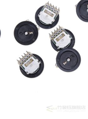 10Pcs B103 16X2mm 10K Ohm Double Dial Taper Volume Wheel Dup
