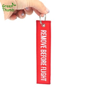 1pc 13*3cm Red Commemorative Key Chain REMOVE BEFORE FLIGHT