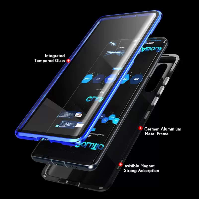 [Первая 2-е роскошные магнитные чехлы-подставки для HUAWEI Honor 8X передняя Ba]