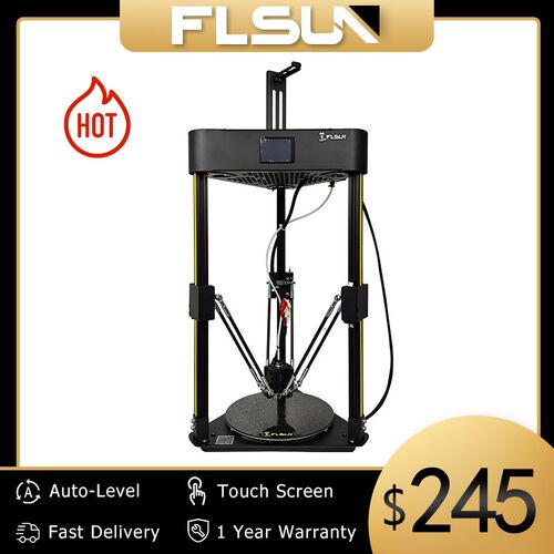 FLSUN Q5 3D Printer TMC 2208 Silent Driver Auto Leveling TF