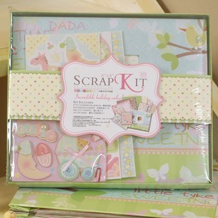 Eno Greeting New Baby Scrapbook Album DIY Scrapbook Kit Gif