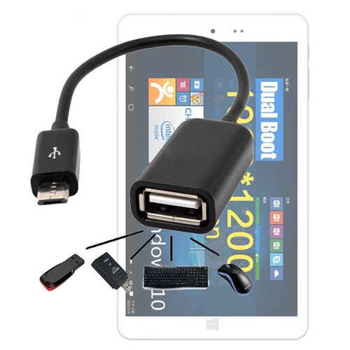 Micro USB 2.0 Host OTG Cable Adapter for Chuwi Ebook / Hi8