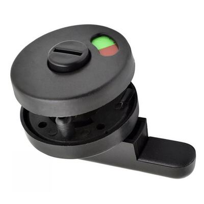 Universal Black Privacy WC Plastic Latch Vacant Engaged Door
