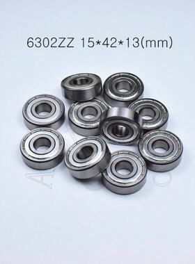 10pcs 6302ZZ 15*42*13(mm)  chrome steel Metal Sealed High s