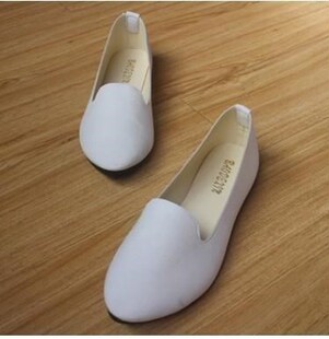 19 Colors PU Leather Point Toe Women Casual Flat Shoes 35-43