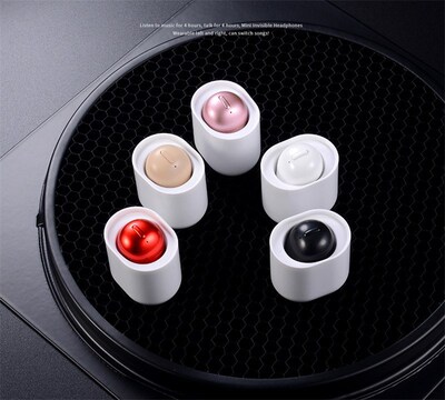 Mini Invisible Wireless Earphone with Mic Sleeping Earpiece